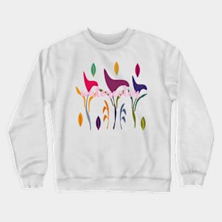 Floral Tropical Watercolor Crewneck Sweatshirt